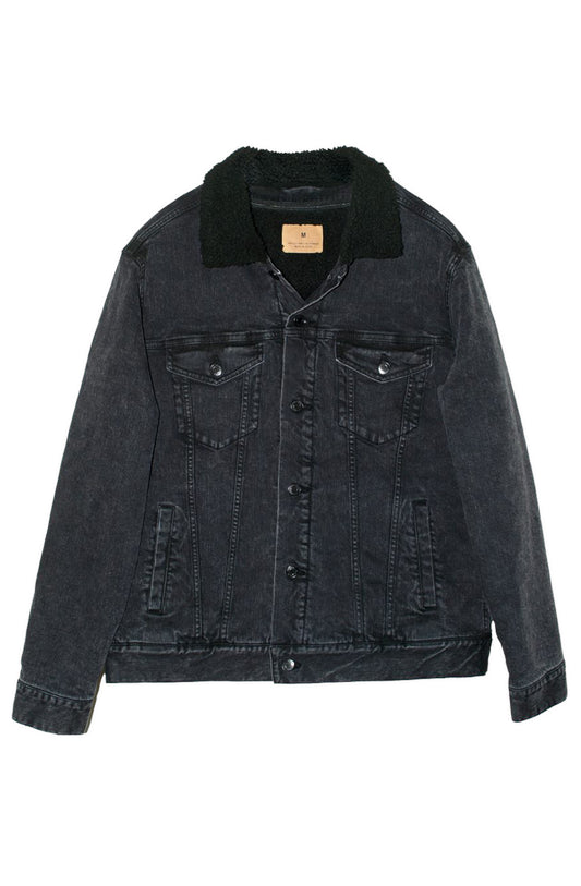 Unisex Sherpa Lined Denim Jacket